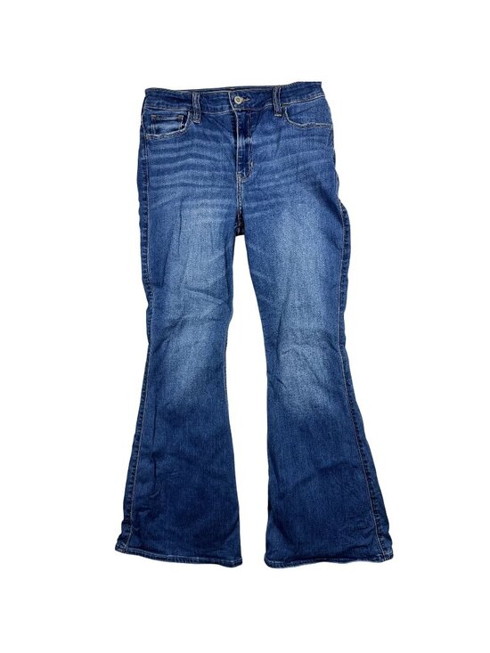 Hollister Denim - Hollister High-Rise Flare Jeans Womens Size 8S Classic Stretch Blue Denim Y2K